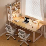 kf-S9b83bcdb933a4b57b63f38b6a4927fa6J-Simple-Double-Computer-Desks-Home-Bedroom-Desktop-Desks-Student-Writing-Tables-Simple-Desk-Bookshelf-Integrated-Office