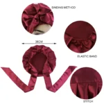 kf-Sa2206f67b4c94a3db53e47061ae69f0cH-New-Women-Satin-Solid-Sleeping-Hat-Soft-Bandanas-Turban-Hair-Bonnet-Nightcap-Silky-Shower-Caps-For
