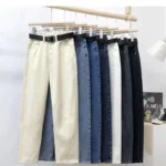 Women's High Waist Harlan Baggy Jeans Female Straight Tube Loose Daddy Radish Denim Pants Women Vintage Trousers