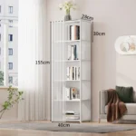 Desktop Simple Bookshelf Floor To Floor Children's Household Storage Rack Living Room Multi-layer Cabinet Dustproof Bookcase