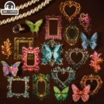 Mr. Paper Fantasy Butterfly Sticker Pack DIY European Border Hand Account Decorative Material Sticker Stationery 30pcs/pack