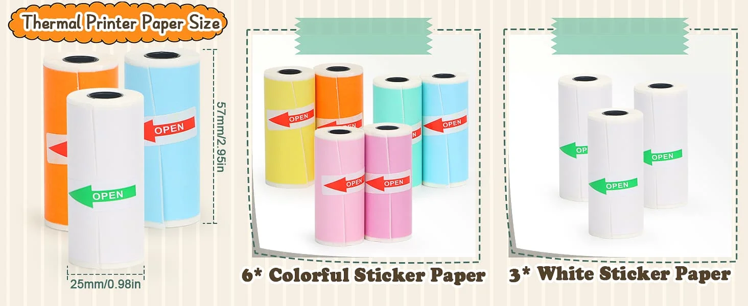 mini printer paper