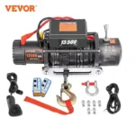 VEVOR 12V Electric Winch 13500LBS For 4X4 92FT Synthetic Trailer Ropes Towing Strap With Wireless Control ATV Truck Car Off Road