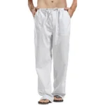 kf-S410700acf82744a39f7df4736a2f2874E-S-5XL-Solid-Color-Multi-pocket-Drawstring-Loose-Straight-Men-Pants-Large-Size-Casual-Breathable-Comfortable
