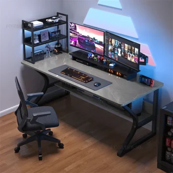 Modern Bedroom Workbench Gaming Tables Simple Desktop Computer Desks Office Furniture Student Study Writing Desk and Chair Set