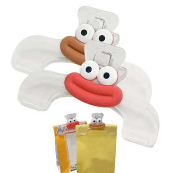 Page Holder Clip Cartoon Clip Binder Bag Sealing Clamps For Food Storage Portable Clip Binder Practical Food Storage Packages