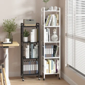 Bookshelf Floor Multi-layer Simple Student Children's Bookshelf Household Storage Rack Living Room Creative Bookcase Iron Art