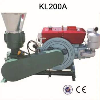 KL200A diesel engine feed and wood pellet mill machine
