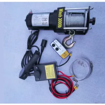 Electric winch 3000lbs 12V 24V for vehicle self-rescue crane wireless remote control