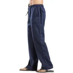 kf-S410700acf82744a39f7df4736a2f2874E-S-5XL-Solid-Color-Multi-pocket-Drawstring-Loose-Straight-Men-Pants-Large-Size-Casual-Breathable-Comfortable