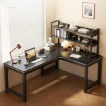 kf-S66acbb33ff9c4e41b97f8634f82d92cei-New-Corner-Computer-Desks-Home-Desktop-E-sports-Gaming-Desks-Double-Desk-with-Bookshelf-Bedroom-Workbench