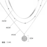 kf-S2c6b6129a321459f8adf014870c7d048T-925-Sterling-Silver-Three-Layer-Round-Necklace-Simple-Snake-Chain-Charm-Ball-Chain-Party-Gift-For