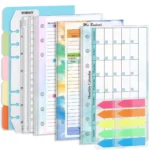 A6 Loose Leaf Notebook Refill Spiral Binder Inner Page Budget Page Weekly Monthly Inside Paper Stationery