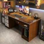 Simple Desktop Computer Desks Home Desk with Drawers Simple Office Desks Modern Bedroom Student Writing Desk Game E-sports Table