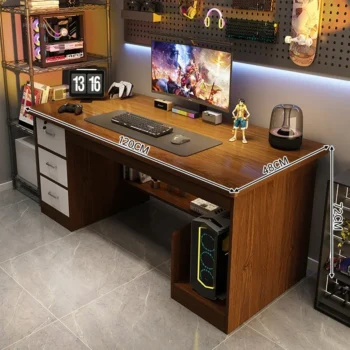 Simple Desktop Computer Desks Home Desk with Drawers Simple Office Desks Modern Bedroom Student Writing Desk Game E-sports Table