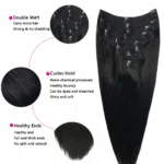 kf-Sc264a0f03617402989aa37ad5127f113U-Clip-In-Hair-Extensions-Human-Hair-Brazilian-Straight-Clip-In-Natural-Black-Color-Clip-Ins-Remy