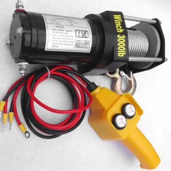 Car electric winch 12v24v car small crane car self rescue electric winch traction lifting