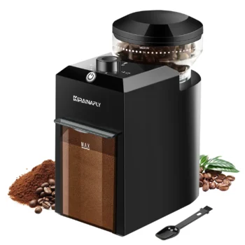 Automatic Burr Mill Coffee Grinder Electric Coffee Bean Grinding With 28 Adjustable Gears for Espresso French Press Drip Coffee