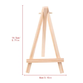 Mini Wooden Tripod Easel Display Painting Stand Card Canvas Holder Wedding Party