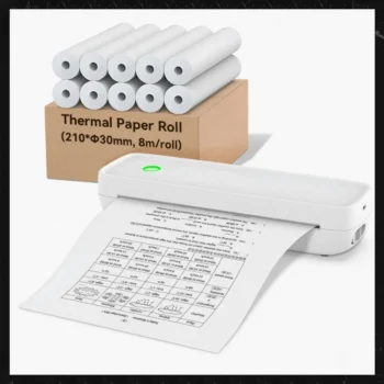 A4 Thermal Paper Thermal Printing Paper 210*30mm for A4 Wireless Bluetooth A40/X8 Printer Paper Roll