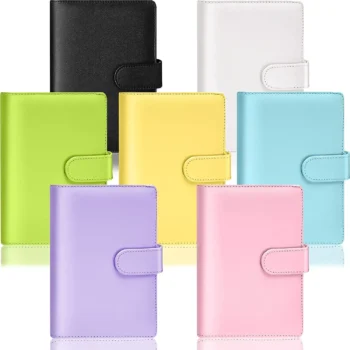 A5/A6 Budget Binder Planner Notebook Cover PU Loose-leaf Handbook 6 Holes Binder Diary Agenda Paper Cover School Stationery