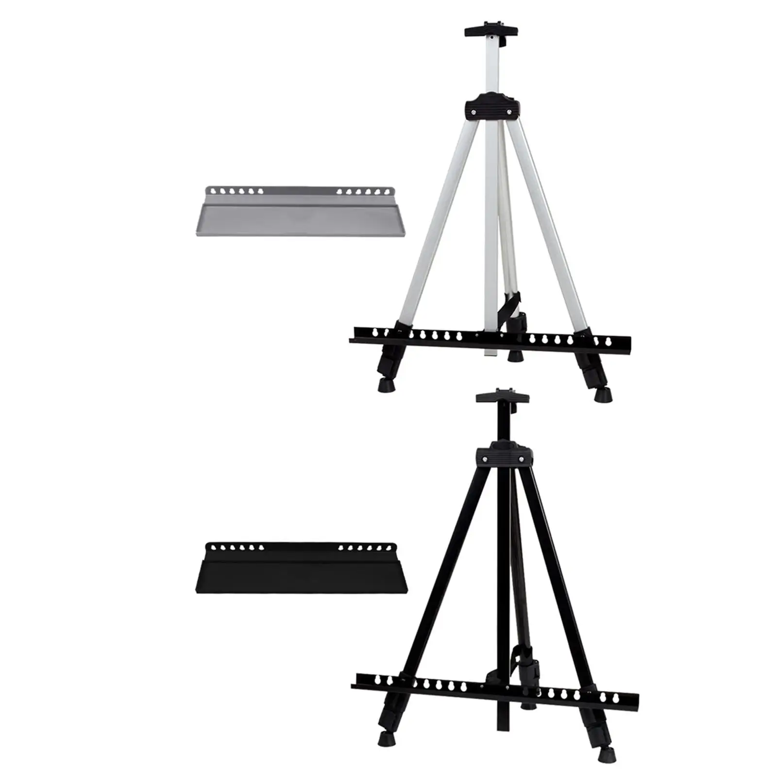  Folding Easel Sturdy Aluminum Folding for Painting Displaying Canvases