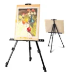 kf-Sb9acfd26a45345a6992ea64ddf2d9caen-Portable-Shrinkable-Drawing-Board-Stand-Metal-Easel-Foldable-Tripod-Height-Adjustable-Art-Supplies-Sketch-tools-160cm