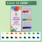 kf-S9647f4ad10d046088ff533564f0f3ccar-Acrylic-Paint-12-18-24-36-Colors-12ml-Tube-Acrylic-Paint-Set-Paint-for-Clothing-Painting