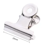 6pcs / Set Deli 9526 Metal Bulldog Clips 19mm For Paper Pictures Crafts Hanging Art Clamp Office Supplies Stationery