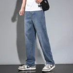 kf-S3f6f232be7b34014809f02d6ef7d725dq-Summer-Thin-Men-s-Straight-Loose-Gray-Jeans-Soft-Fabric-Lyocell-Fabric-Light-Colored-Casual-Pants