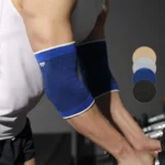 1 Pair Sports Safety Nylon Elbow Pads Black Blue Beige Gray Breathable Arm Sleeve Elastic Elbow Brace