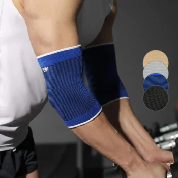 1 Pair Sports Safety Nylon Elbow Pads Black Blue Beige Gray Breathable Arm Sleeve Elastic Elbow Brace