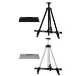 Folding Easel Sturdy Aluminum Folding for Painting Displaying Canvases