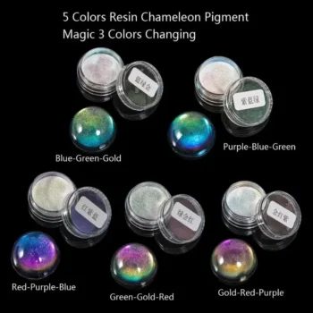 5 Resin Pigment Mirror Rainbow Pearl Powder Colorant Epoxy Resin Glitter Resin Jewelry Making