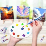 kf-Sea104724acc447a99a6c9d7266b928120-3pcs-6pcs-Mini-Canvas-And-Easel-Set-Mini-Canvas-Panels-Mini-Wood-Easels-For-Kids-Drawing