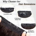 kf-S972b1ce738cf4e3d97c721344bc0a4e38-Synthetic-4-Clip-Invisible-Wire-Hair-Extensions-20Inch-Long-Wavy-Natural-Blonde-Black-One-Piece-False
