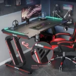 Minimalist Carbon Fiber Computer Desks for Bedroom Single Desktop Gaming Desk Modern Office Furniture Home Study Reading Desk