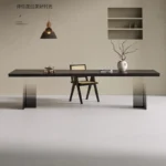 kf-S9fc961d58d534b748244311a7bfe1ad4B-Solid-Wood-Black-Carbonized-Large-Board-Dining-Table-Acrylic-Gradient-Legs-Office-Desk-Tea-Conference-Table