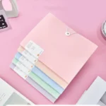 30 Pages A4 File Bag Transparent Binder File Folder Storage Student Test Paper Classification Organization School Supplies