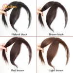 kf-S14f897faa440427cab06a818fbb56857C-MEIFAN-Synthetic-Middle-Part-Topper-Hairpiece-with-Bangs-Clip-In-Bangs-Extension-Natural-Invisible-Clourse-Hairpiece
