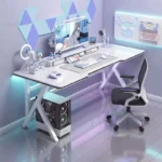 kf-S28f72013e13c419d979c7febb53a88453-Modern-Desktop-Computer-Desks-Home-Office-Desk-Furniture-Bold-K-Legs-White-Gaming-Desk-Simple-Bedroom