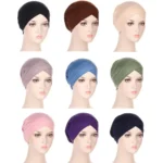 kf-Se6614b4cb4464139a3cbd1f324c467bdh-Ladies-Turban-Hat-Muslim-Pleated-Indian-Inner-Hijabs-Sleep-Cap-Solid-Color-Head-Wrap-Women-Bandana