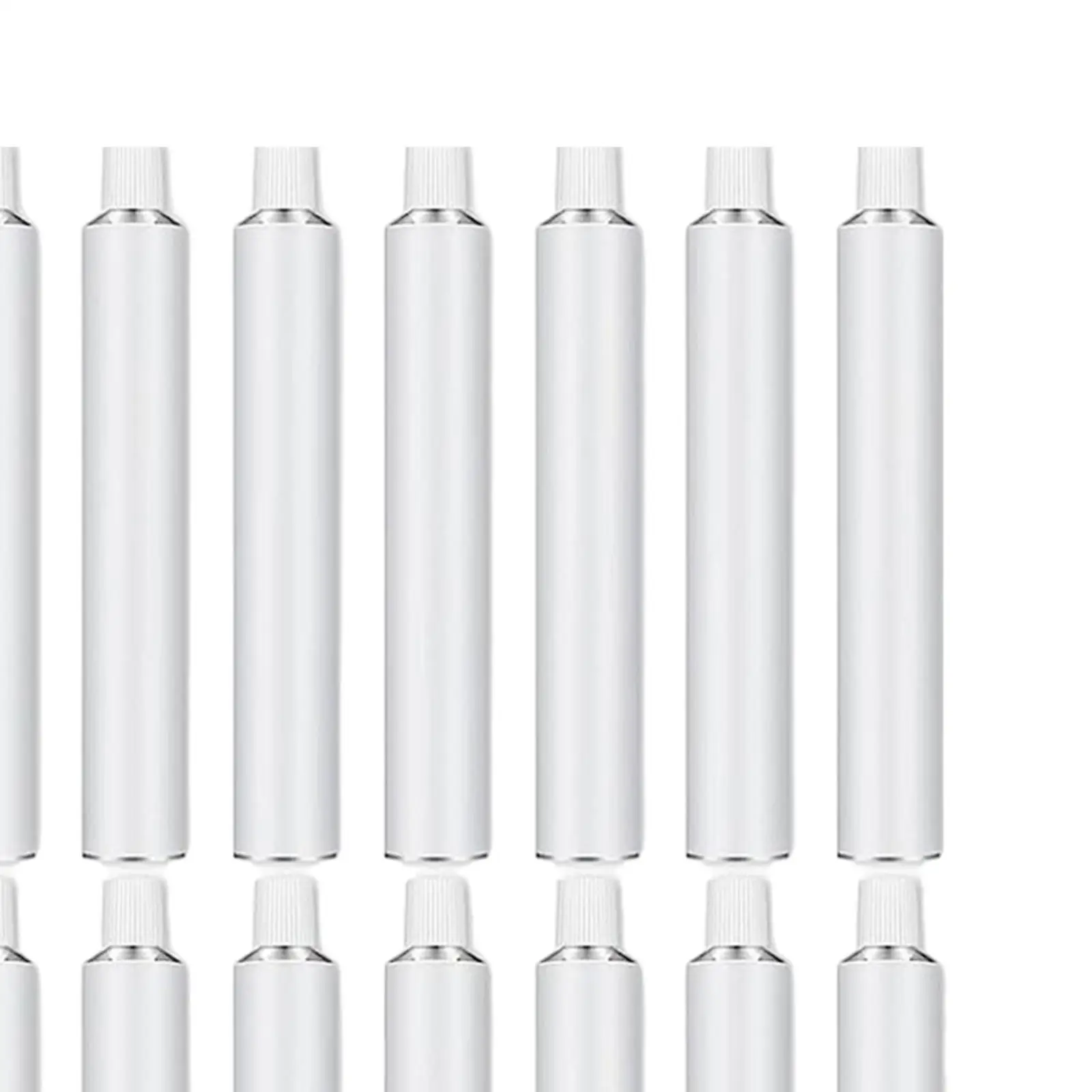 24x Sample Packing Bottles Jars Empty Aluminum Paint Tubes Set Making Paint 20ml Empty Aluminium Tube Containers