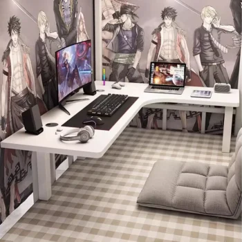 Minimalist Corner Computer Desks Home Bedroom E-sports Gaming Desk Lazy Office Furniture Student Reading Desk for Dormitory Bed