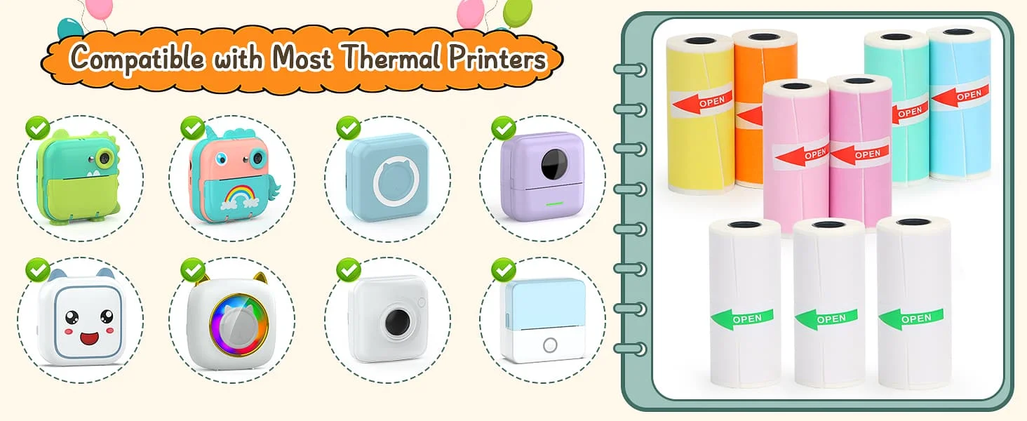 mini printer paper