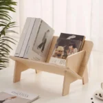 Wooden Tilted Tabletop Bookshelf Kids Bookcase Desktop Storage Organizer Display Bookshelf Wooden Tabletop Tilted Book