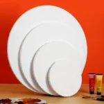 Art Professional Round Cotton And Linen Canvas For Gouache,Oil Painting,Acrylic Pouring,Diameter 15cm 20cm 30cm 40cm 1 Pcs