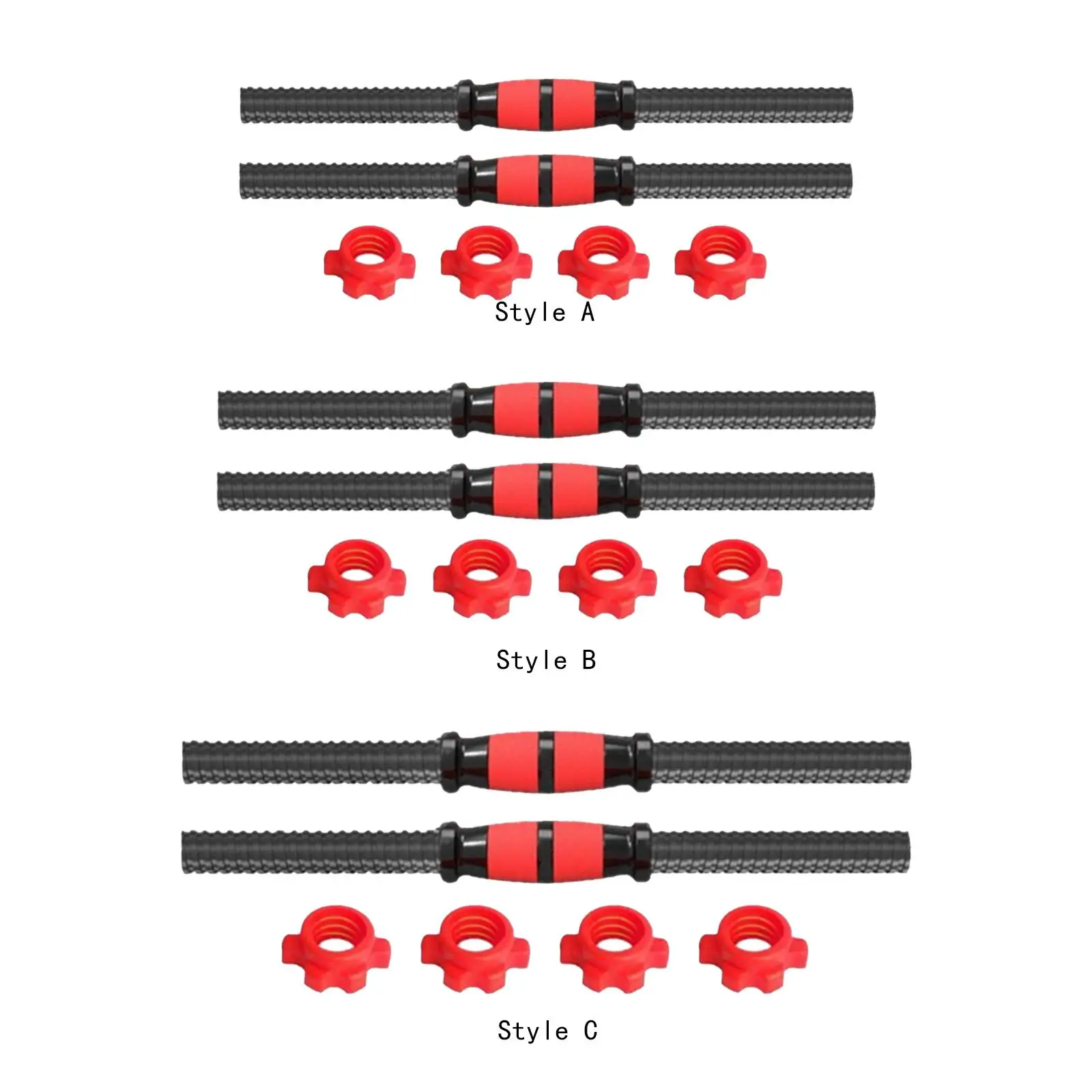 2 Pieces Dumbbell Rod Durable Steel Comfortable Dumbellsweights Set for Gym 2 Pieces Dumbbell Rod Durable Steel Comfortable Dumbellsweights Set for Gym