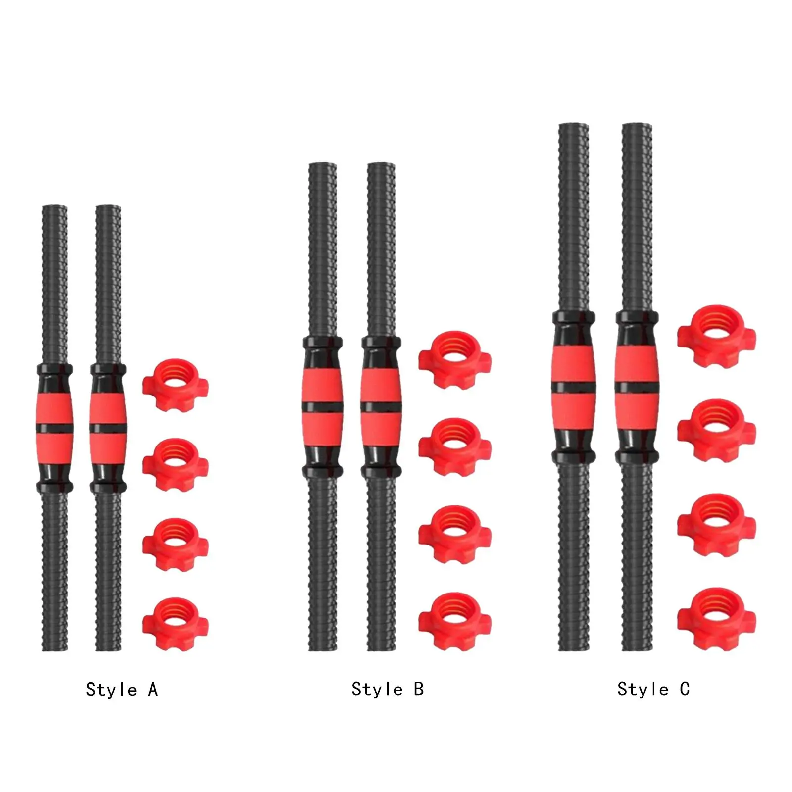 2 Pieces Dumbbell Rod Durable Steel Comfortable Dumbellsweights Set for Gym 2 Pieces Dumbbell Rod Durable Steel Comfortable Dumbellsweights Set for Gym