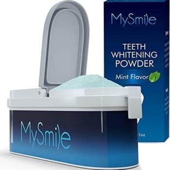 MySmile Teeth Whitening Powder for Tooth Whitening, Toothpaste Natural Powder Teeth Whitener, Enamel Safe Whitening Tooth Cleaning Powder, Tooth Stain Remover and Polisher, Fresh Mint  Health & Household